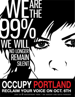 Poster for Occupy Portland March
